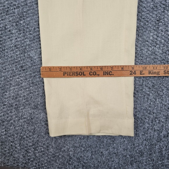 Lauren Ralph Lauren Mens Linen Trim Fit Dress Pants‎ Size 38x30 Yellow - Picture 5 of 6